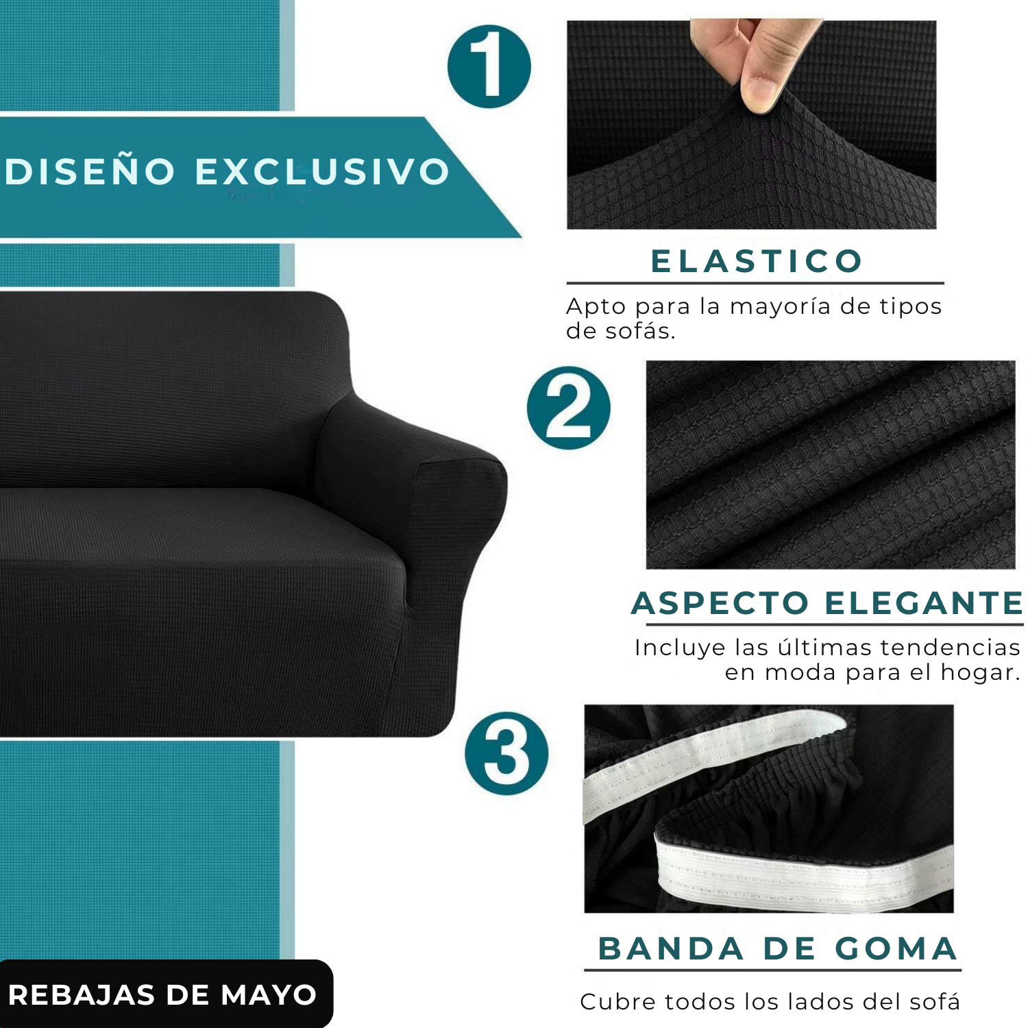Cuber | Funda Elasticas y Adaptables Para Sofa