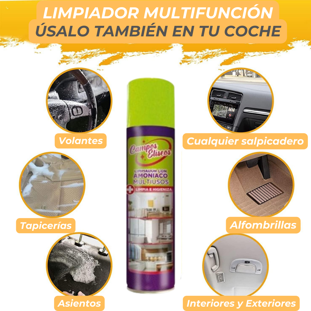 Limpiador Multiusos especial Hogar e Interiores de Coche