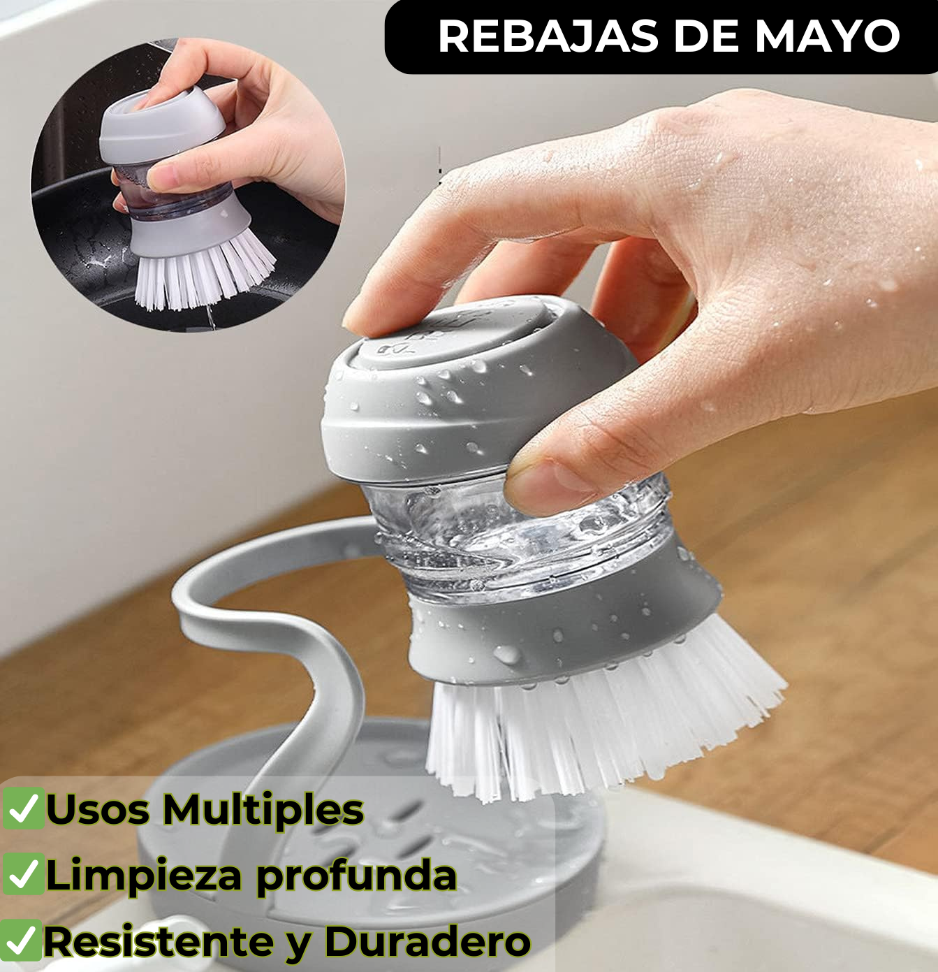 Unidad Extra DishWashPro | Cepillo Para Lavavajillas De Cocina